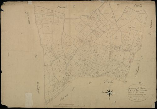 Vensac - -Section D feuille 2 : Les Tuileries