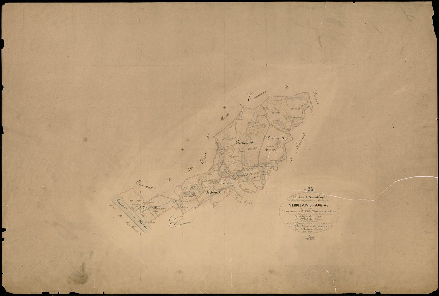 Verdelais - -Tableau d'assemblage