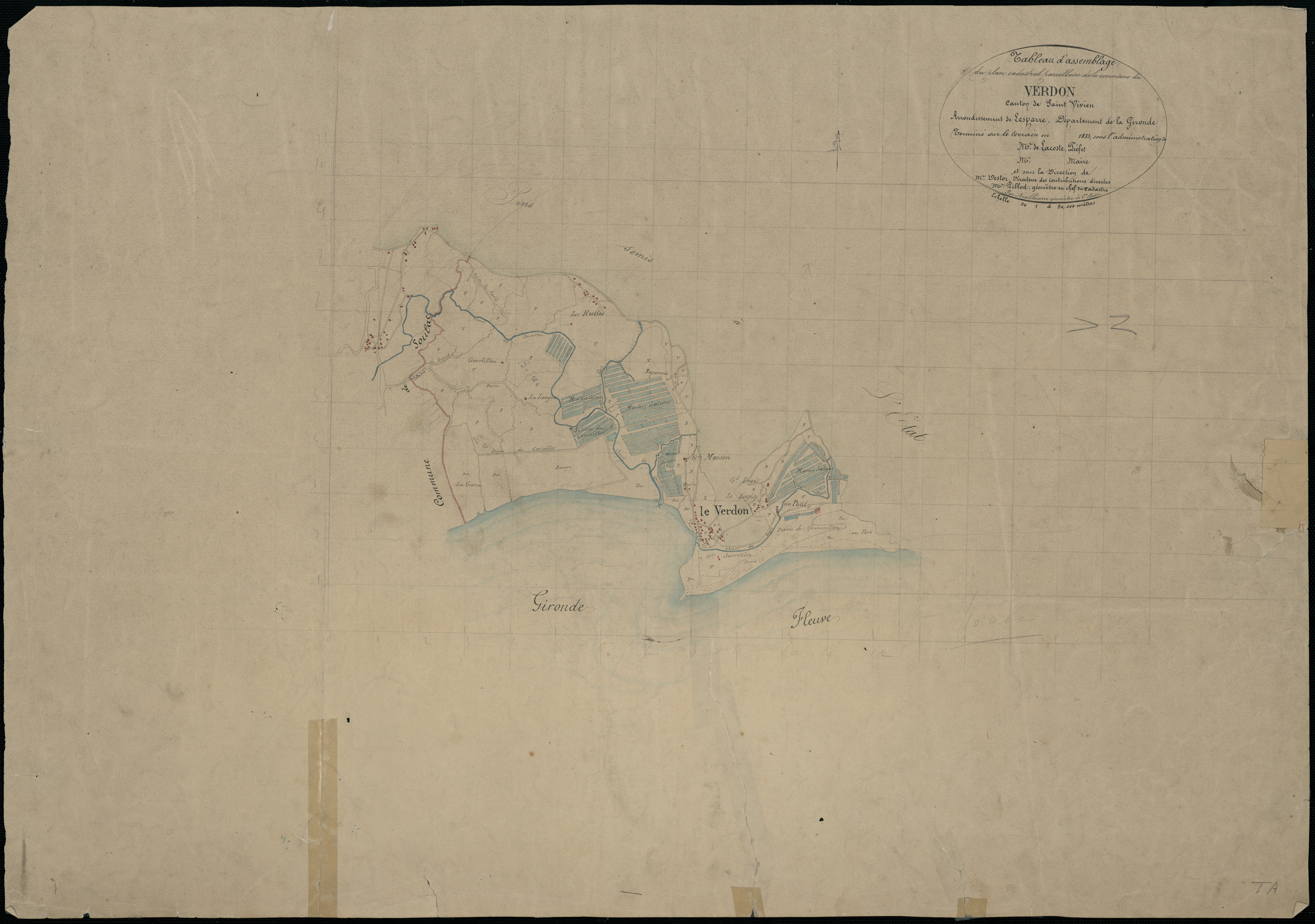 Le Verdon-sur-Mer - -Tableau d'assemblage