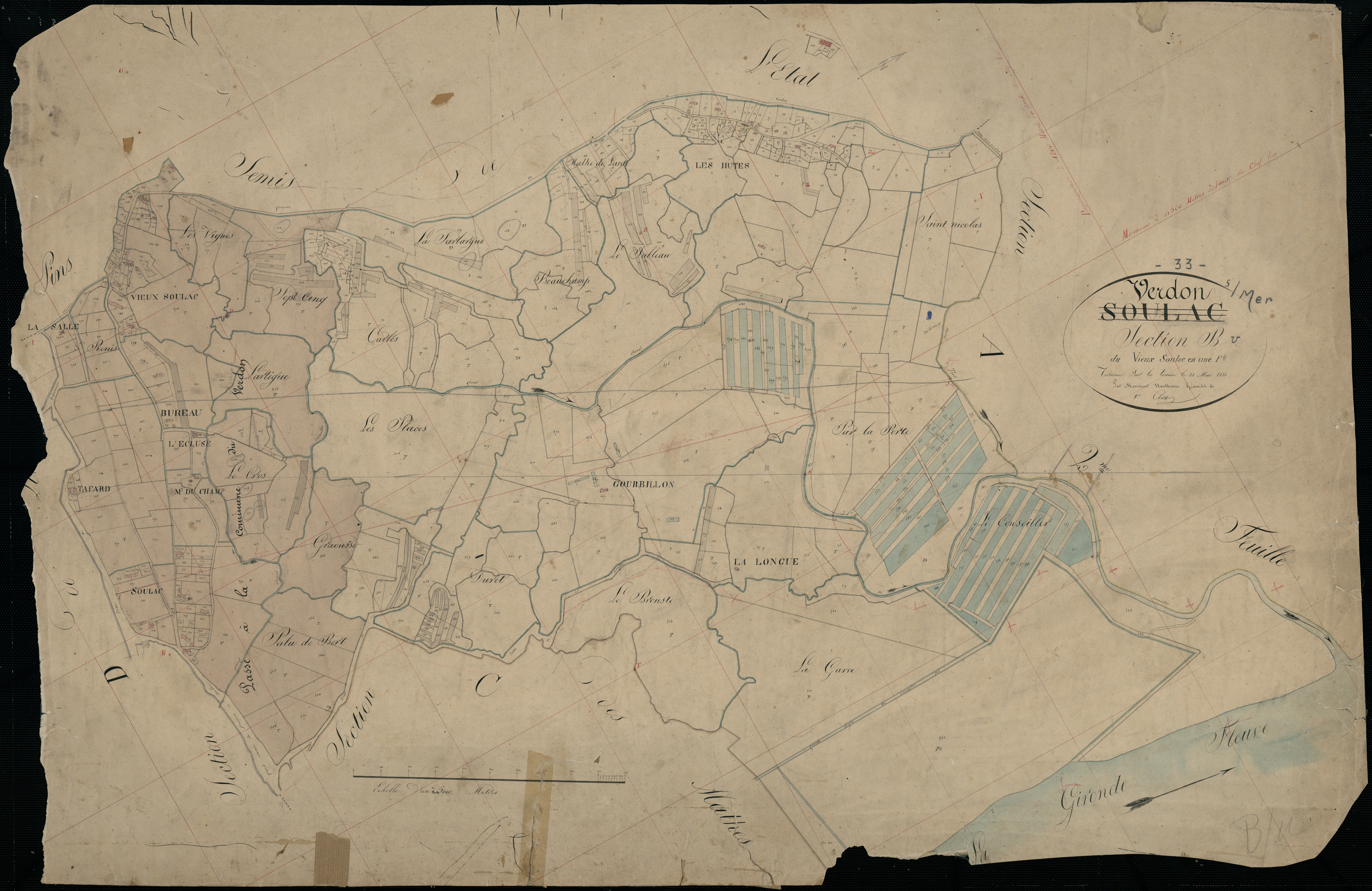 Le Verdon-sur-Mer - -Section A feuille 2 : Le Verdon