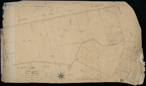 Vertheuil - -Section A feuille 1 : Beyzac