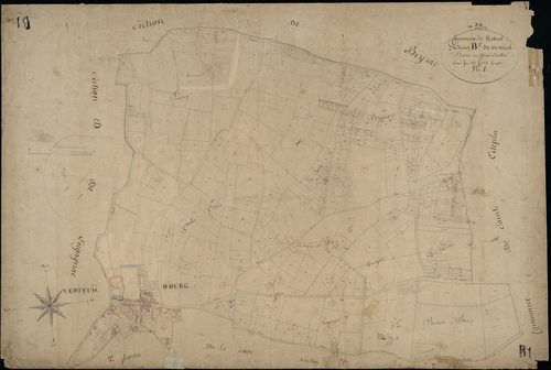 Vertheuil - -Section B feuille 1 : Vertheuil