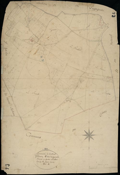 Vertheuil - -Section C feuille 4 : La Caussade