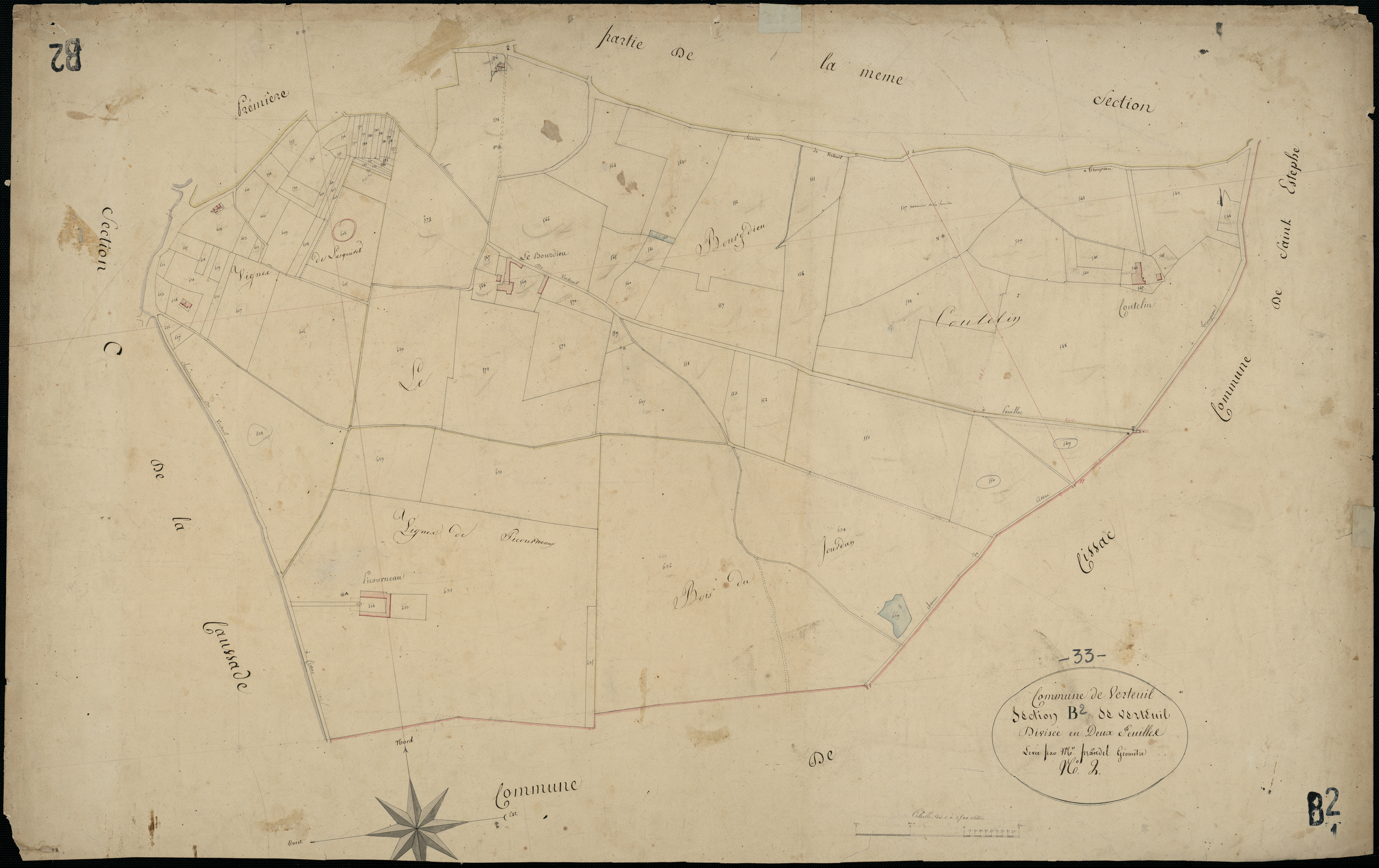 Vertheuil - -Section B feuille 2 : Vertheuil