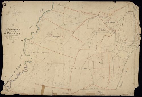 Villandraut - -Section C feuille 2 : Privaillet