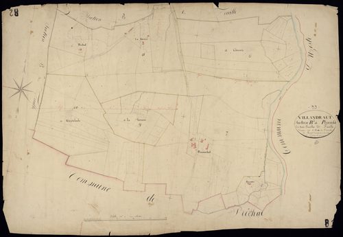 Villandraut - -Section B feuille 2 : Pinouchet