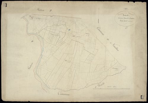 Villandraut - -Section E feuille unique :