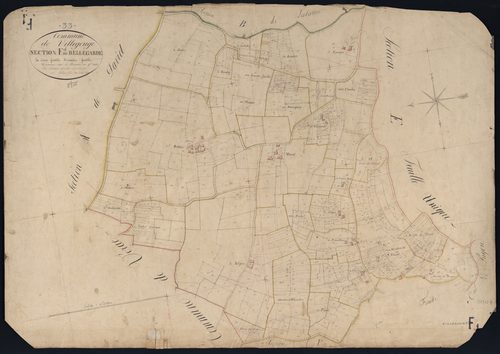 Villegouge - -Section F feuille 1 : Bellegarde
