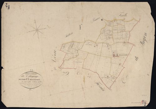 Villegouge - -Section F feuille 2 : Bellegarde