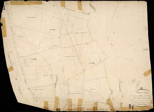 Villenave-d'Ornon - -Section D feuille 2 : Le Bourg