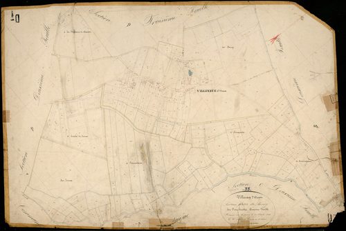 Villenave-d'Ornon - -Section D feuille 1 : Le Bourg