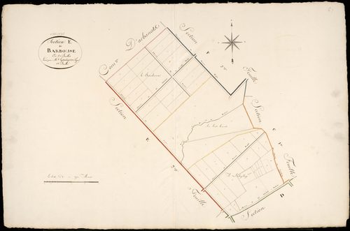 Virelade - -Section E feuille 1 : Barbouse