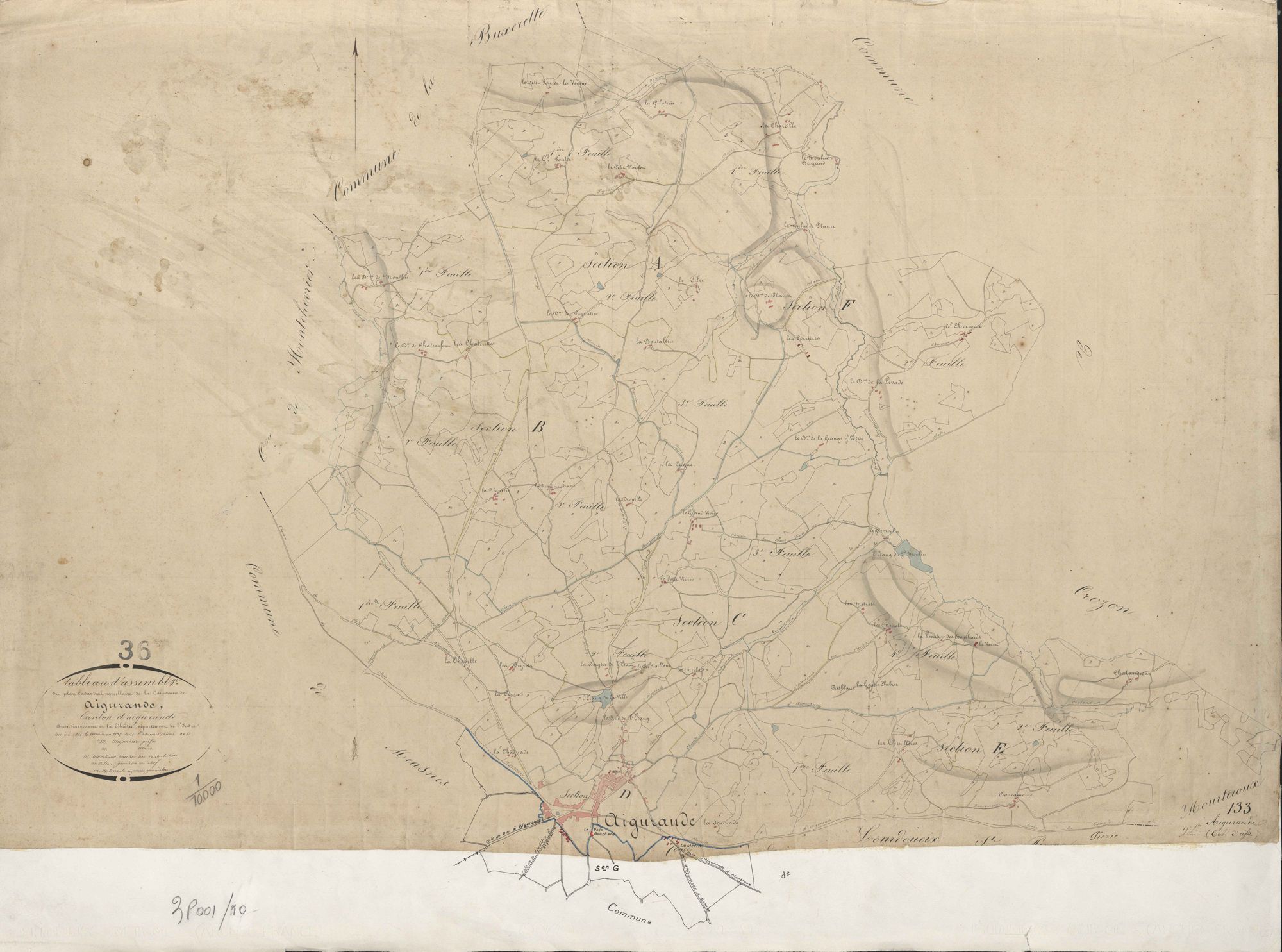 Aigurande - Tableau d'assemblage.