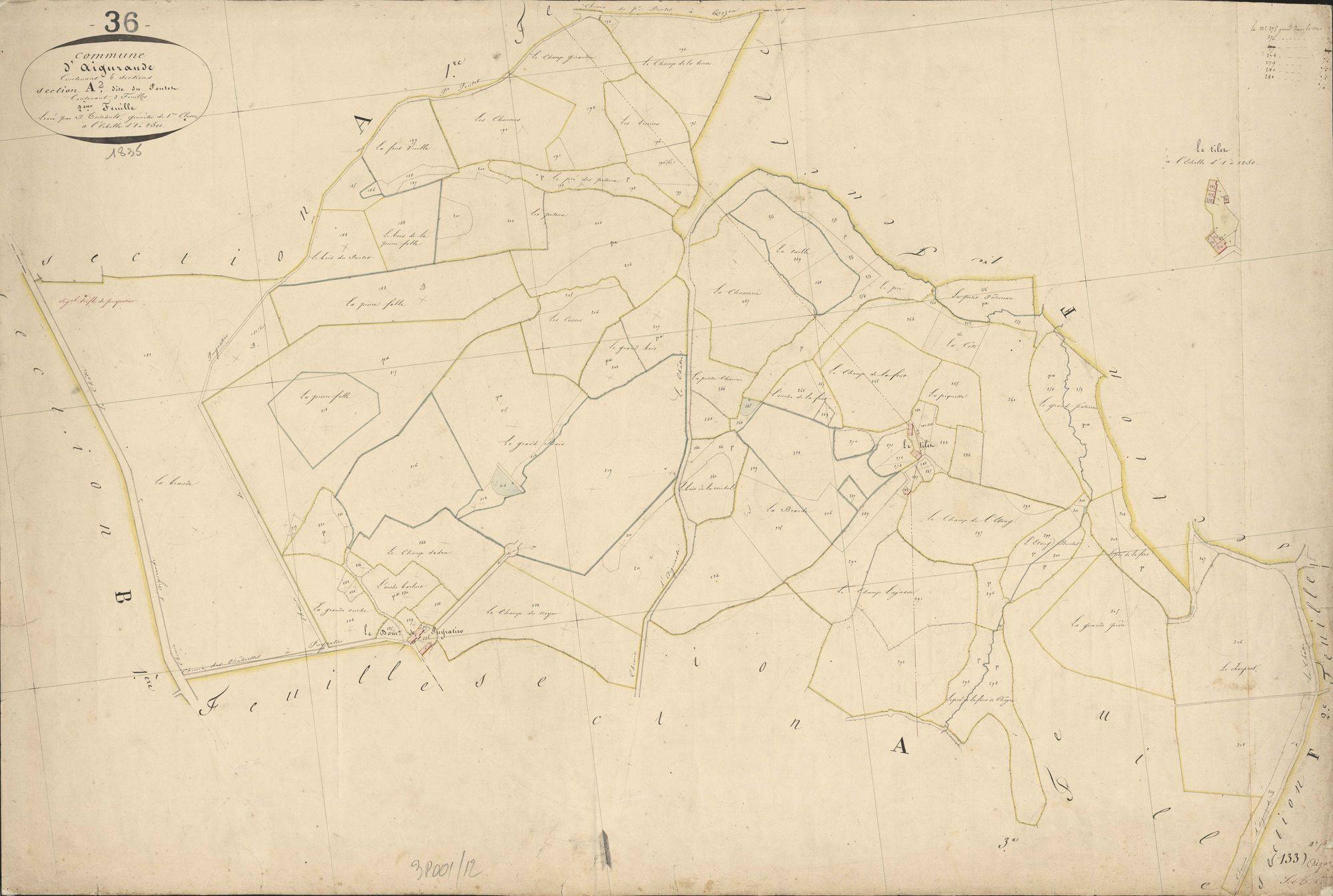 Aigurande - Section A2, dite de Pontet.
