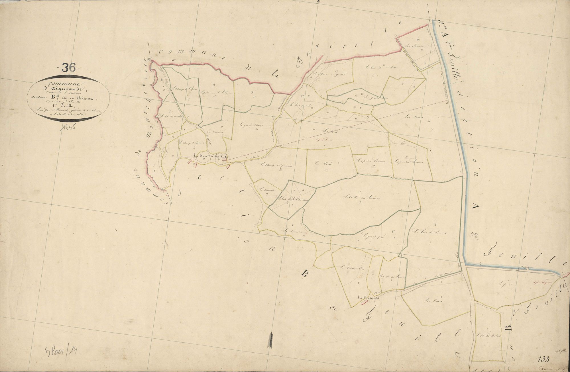 Aigurande - Section B1, dite des Châterettes.