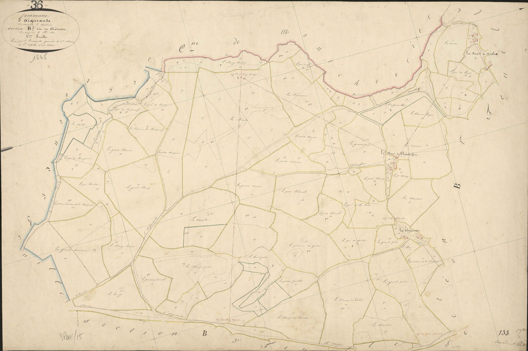 Aigurande - Section B2, dite des Châterettes.