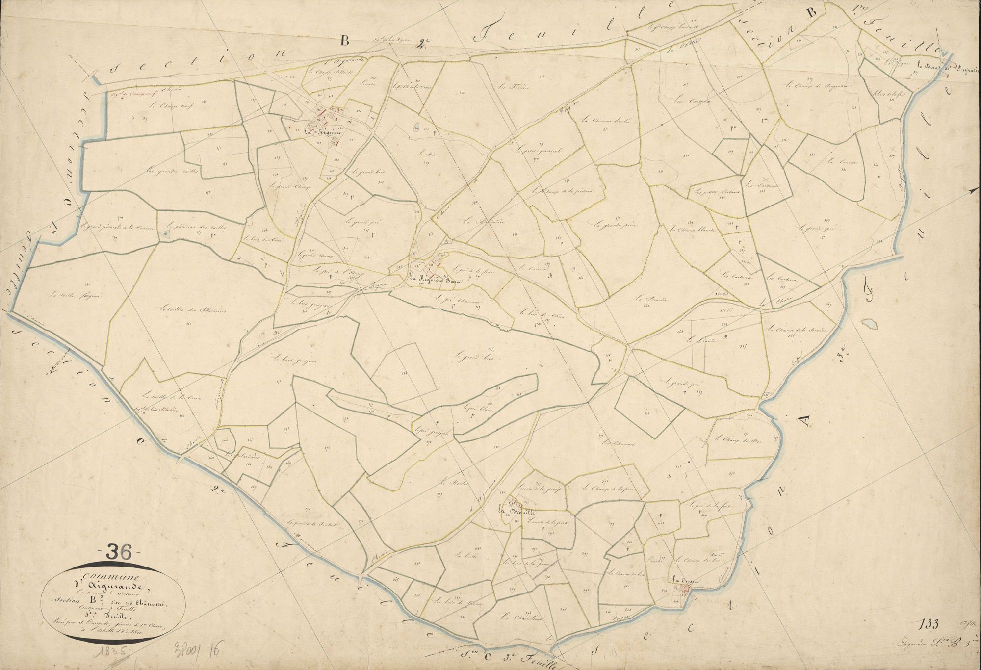 Aigurande - Section B3, dite des Châterettes.