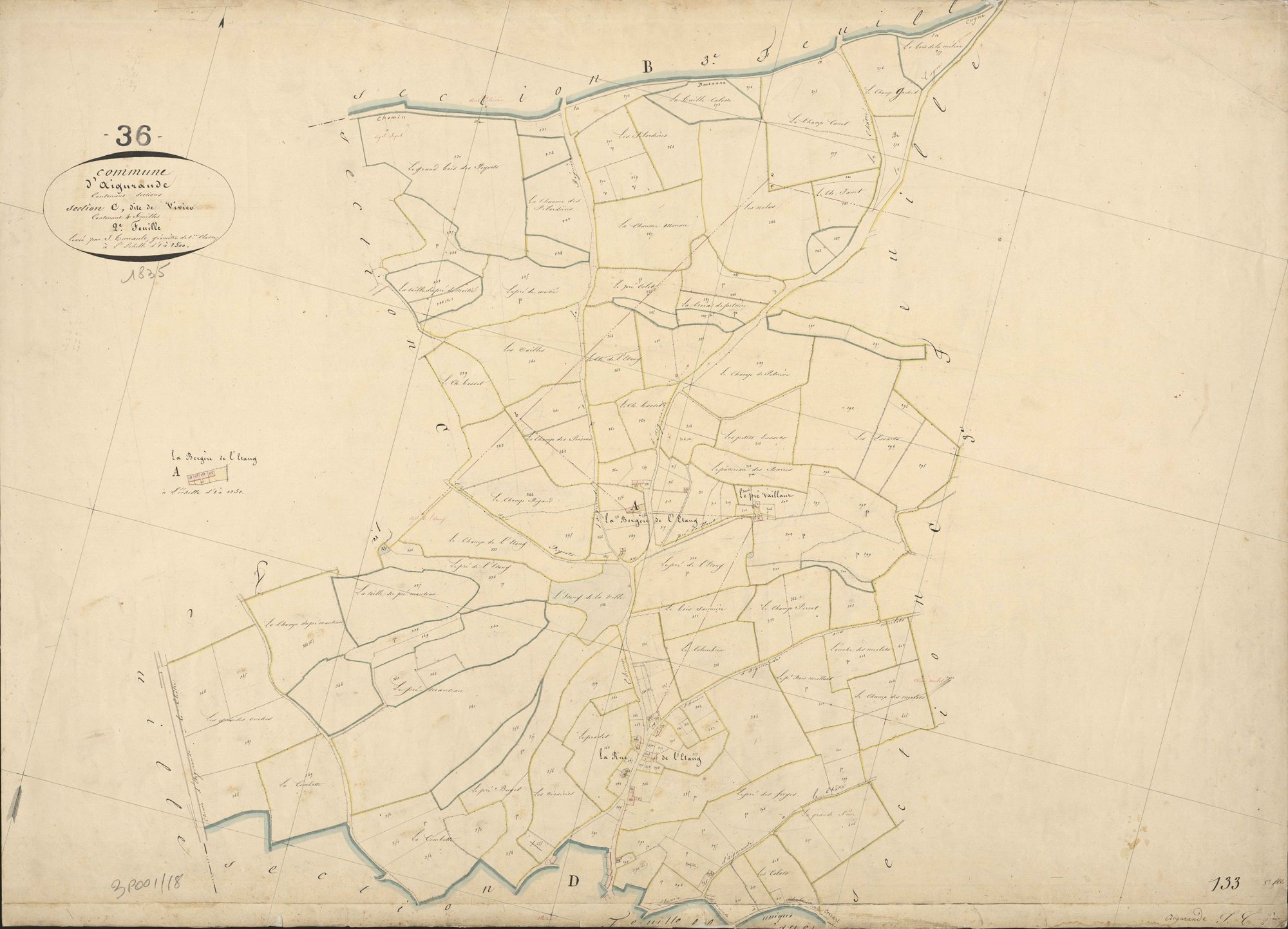 Aigurande - Section C2, dite de Vivier.