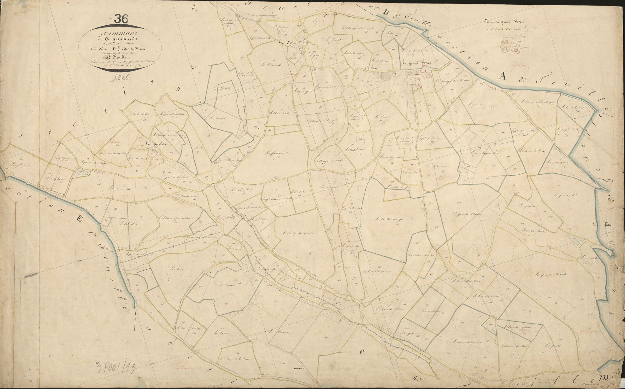 Aigurande - Section C3, dite de Vivier.