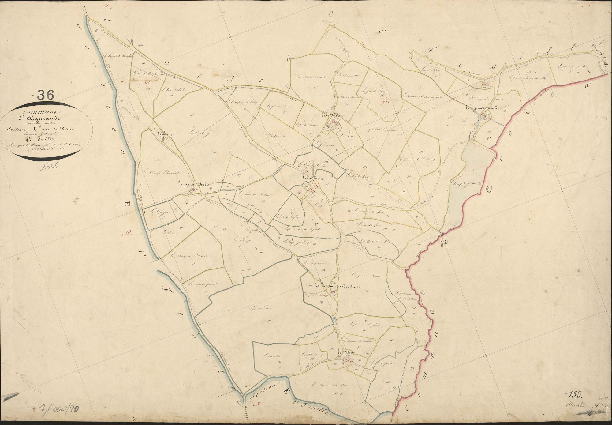 Aigurande - Section C4, dite de Vivier.
