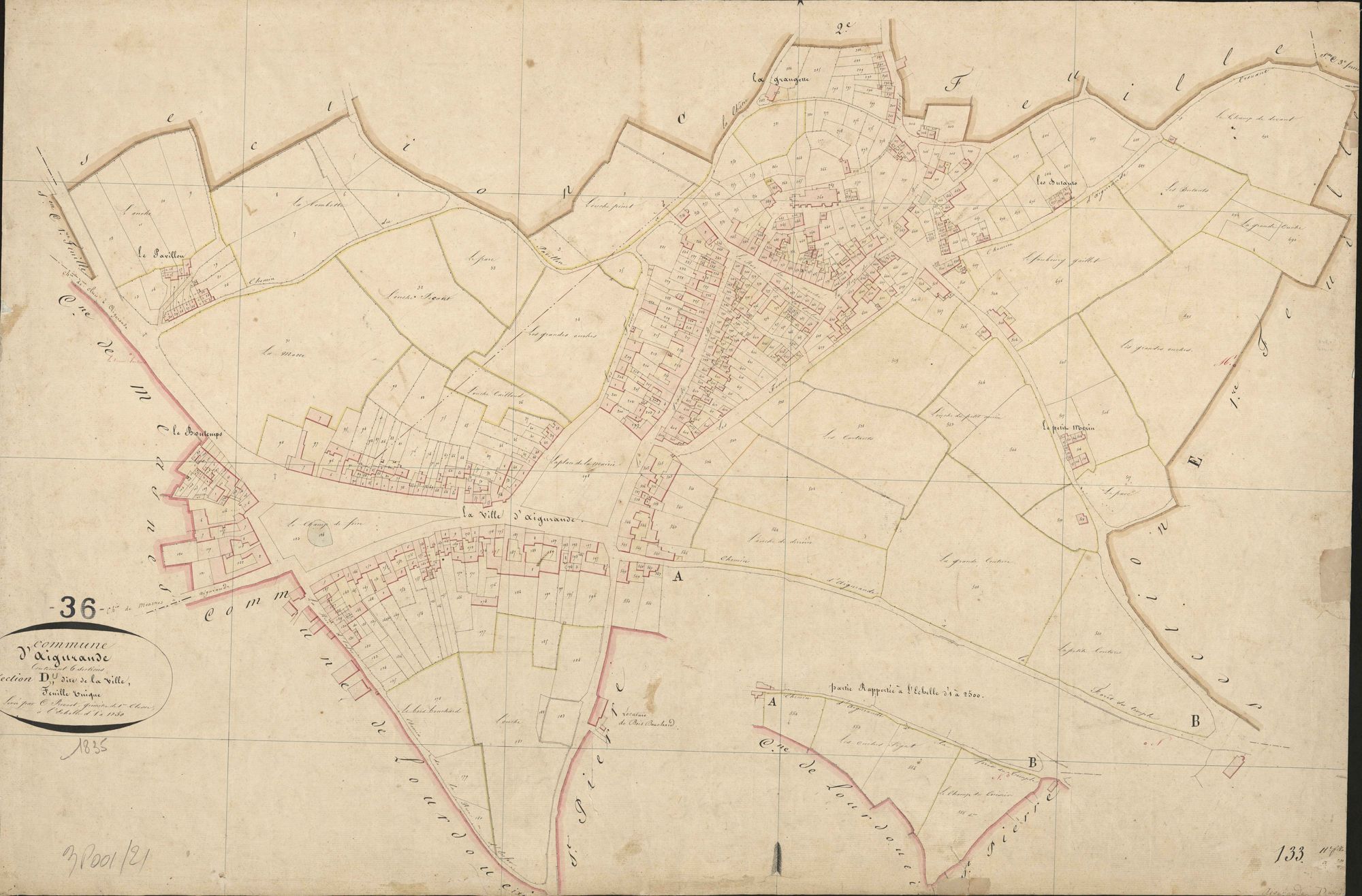 Aigurande - Section D, dite de la Ville.
