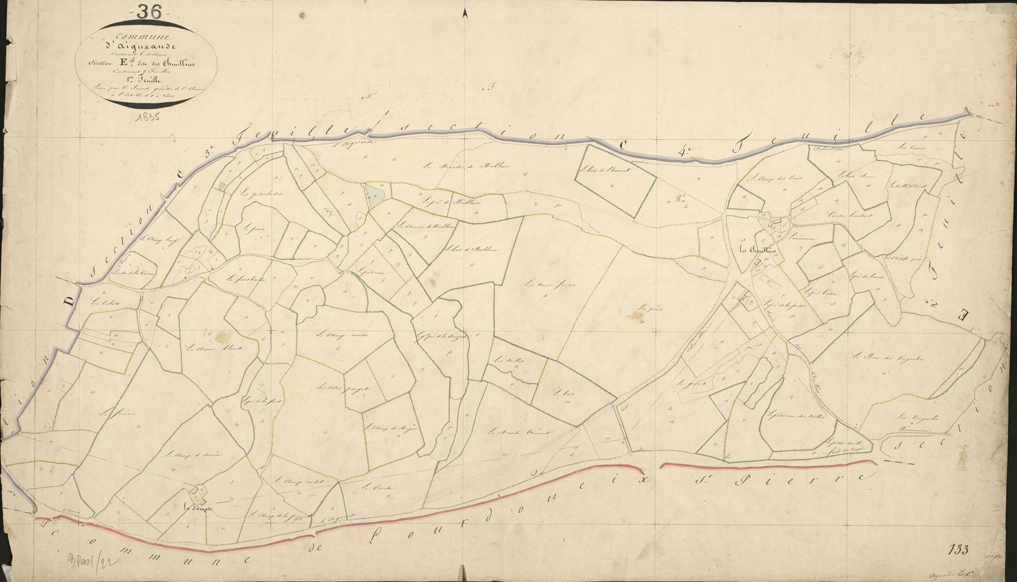 Aigurande - Section E1, dite des Chenillères.