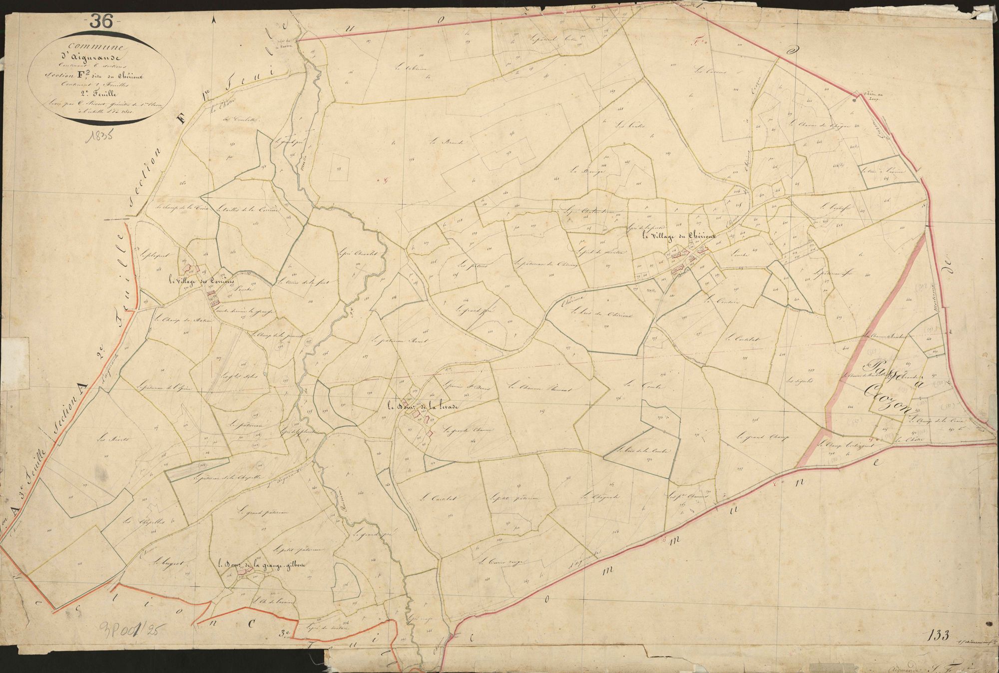 Aigurande - Section F2, dite Du Chérioux.