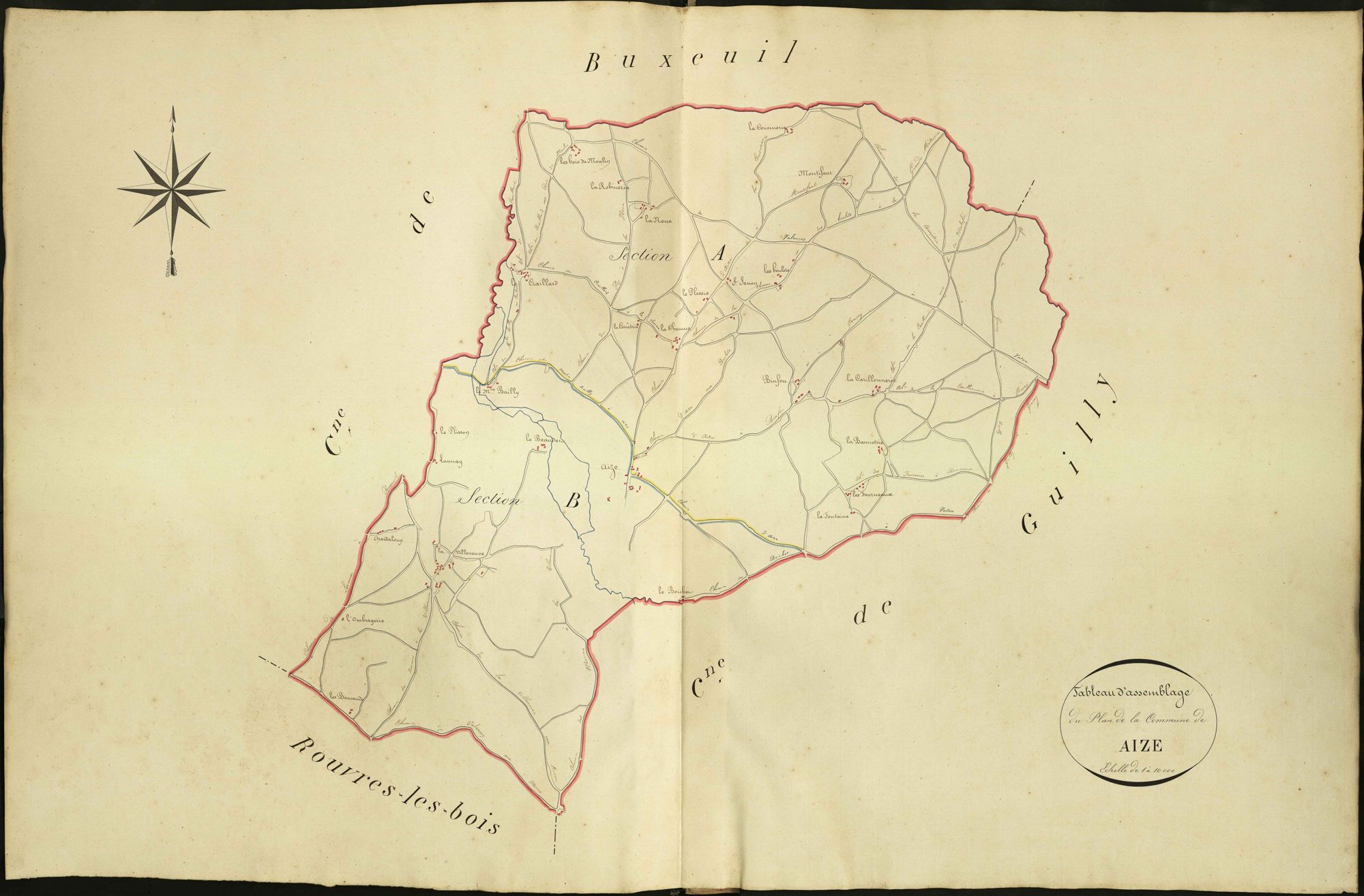 Aize - Tableau d'assemblage.
