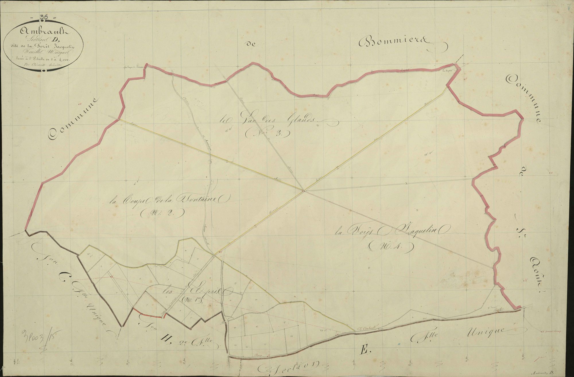 Ambrault - Section D, dite de la Forêt Jacquelin.