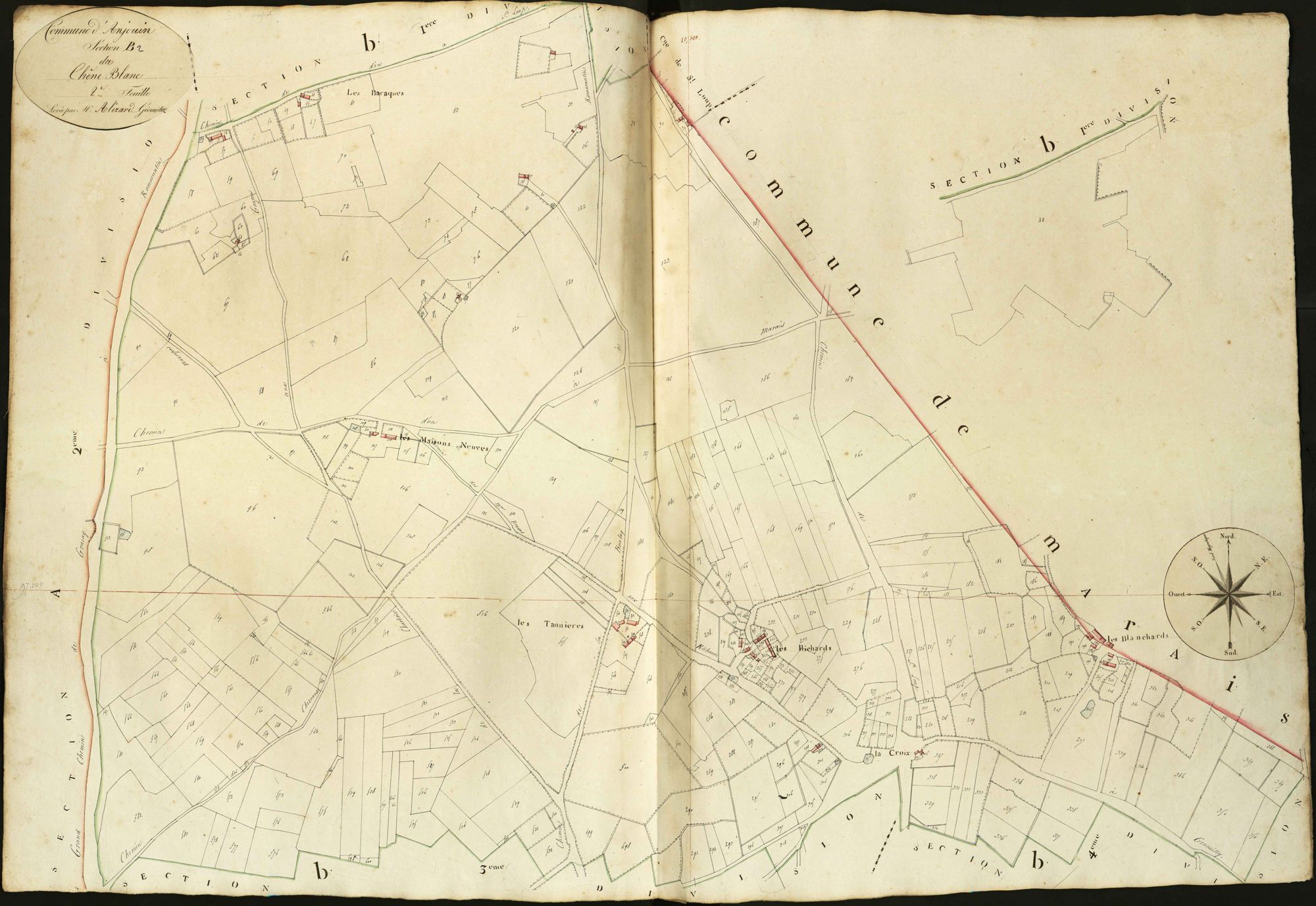 Anjouin - Section B2, dite du Chêne Blanc.