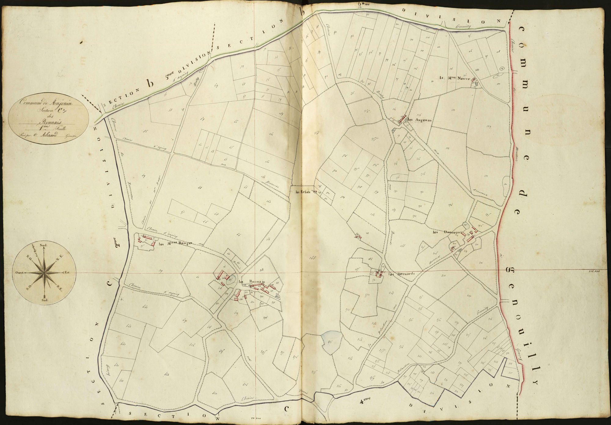 Anjouin - Section C1, dite des Ronnais.