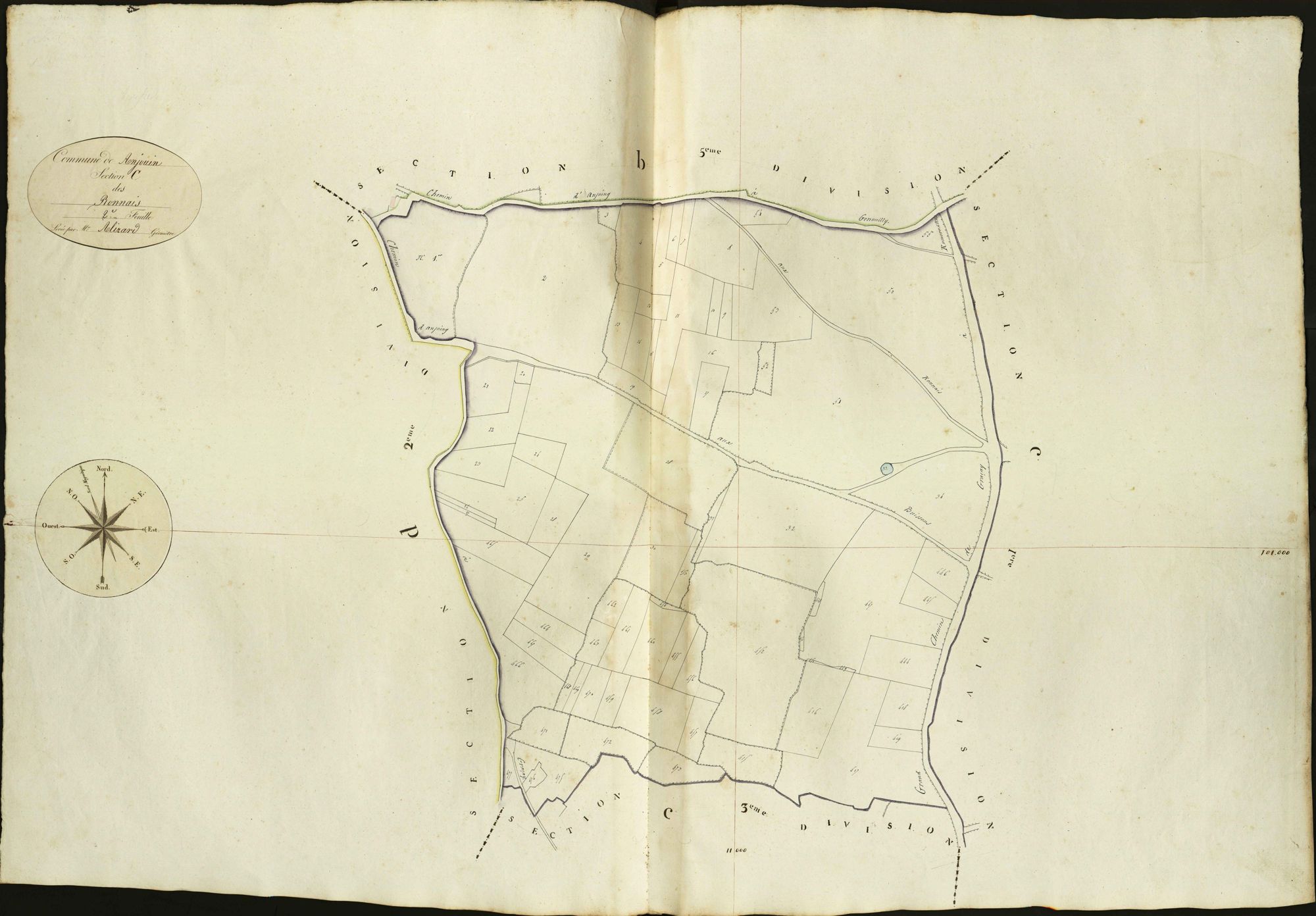 Anjouin - Section C2, dite des Ronnais.