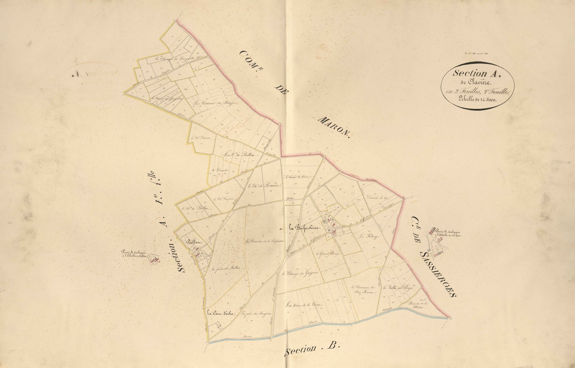 Ardentes - Section A2, dite de Clavière.