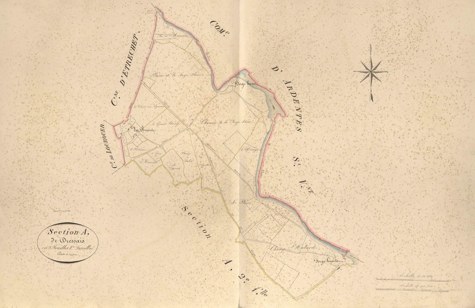 Ardentes - Section D1, dite de Dressais, ancienne section A1 de Saint-Martin.