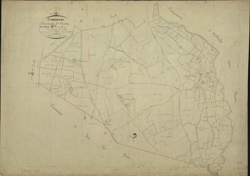 Ardentes - Section E3, dite du Bourg, ancienne section B3 de Saint-Martin.
