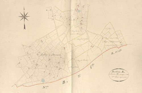 Ardentes - Section D, 2e feuille supplémentaire, ancienne section A de Saint-Martin.