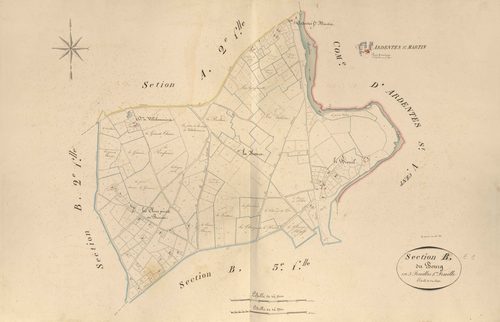 Ardentes - Section E1, dite du Bourg, ancienne section B2 de Saint-Martin.