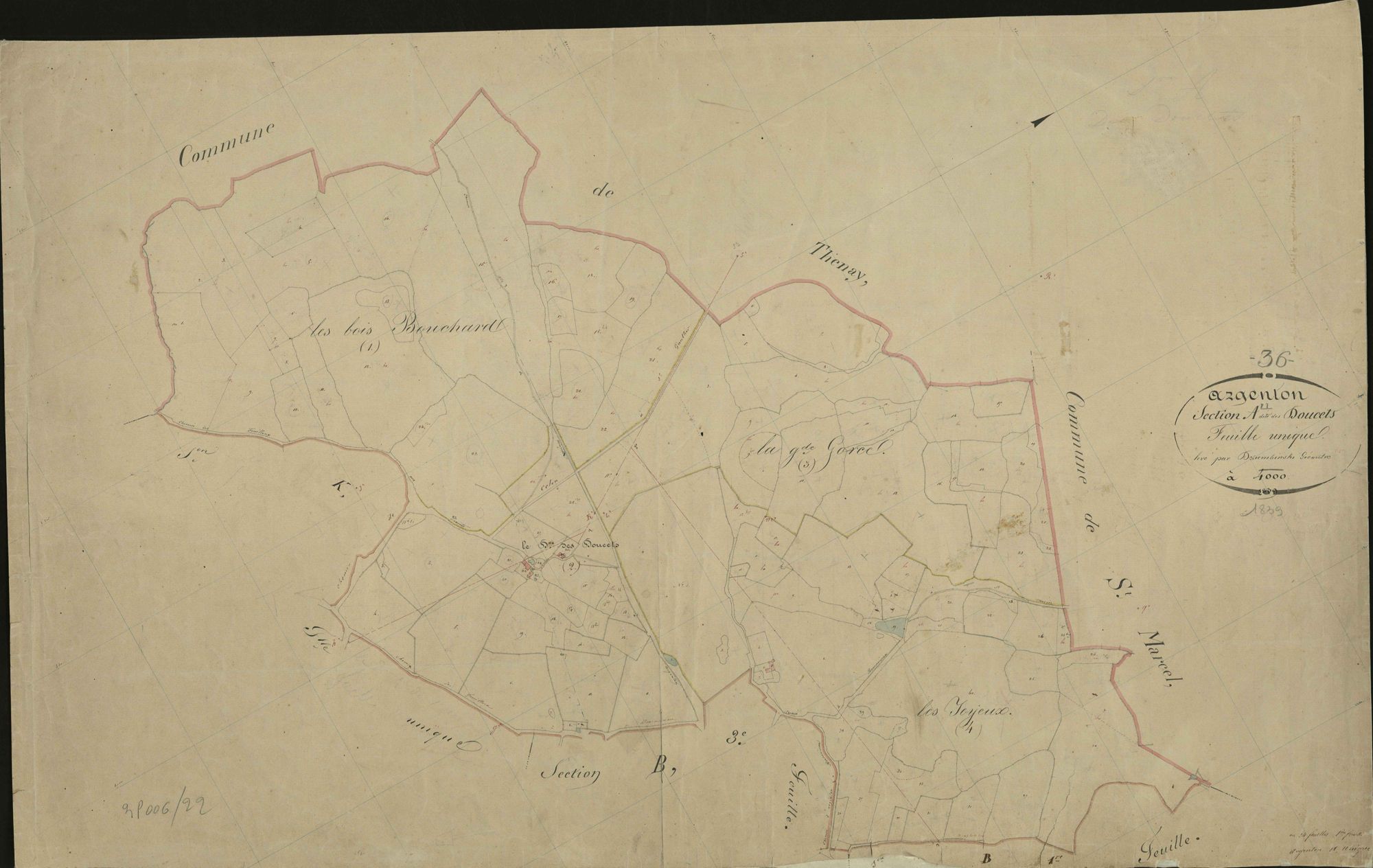 Argenton-sur-Creuse - Section A, dite des Doucets.