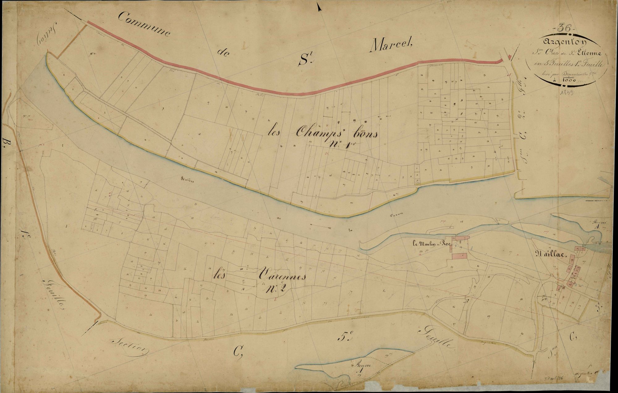 Argenton-sur-Creuse - Section C1, dite de Saint-Etienne.