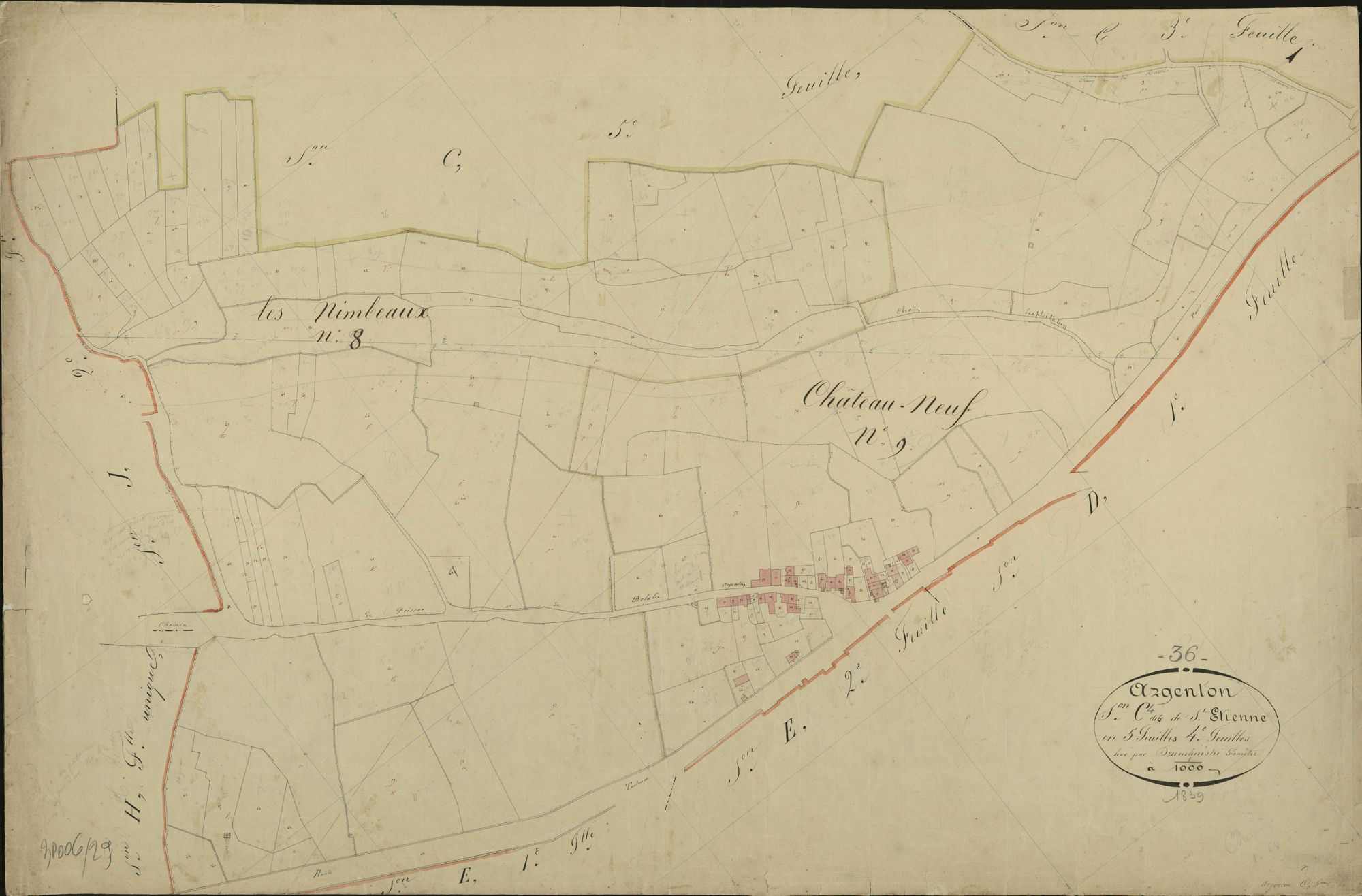 Argenton-sur-Creuse - Section C4, dite de Saint-Etienne.