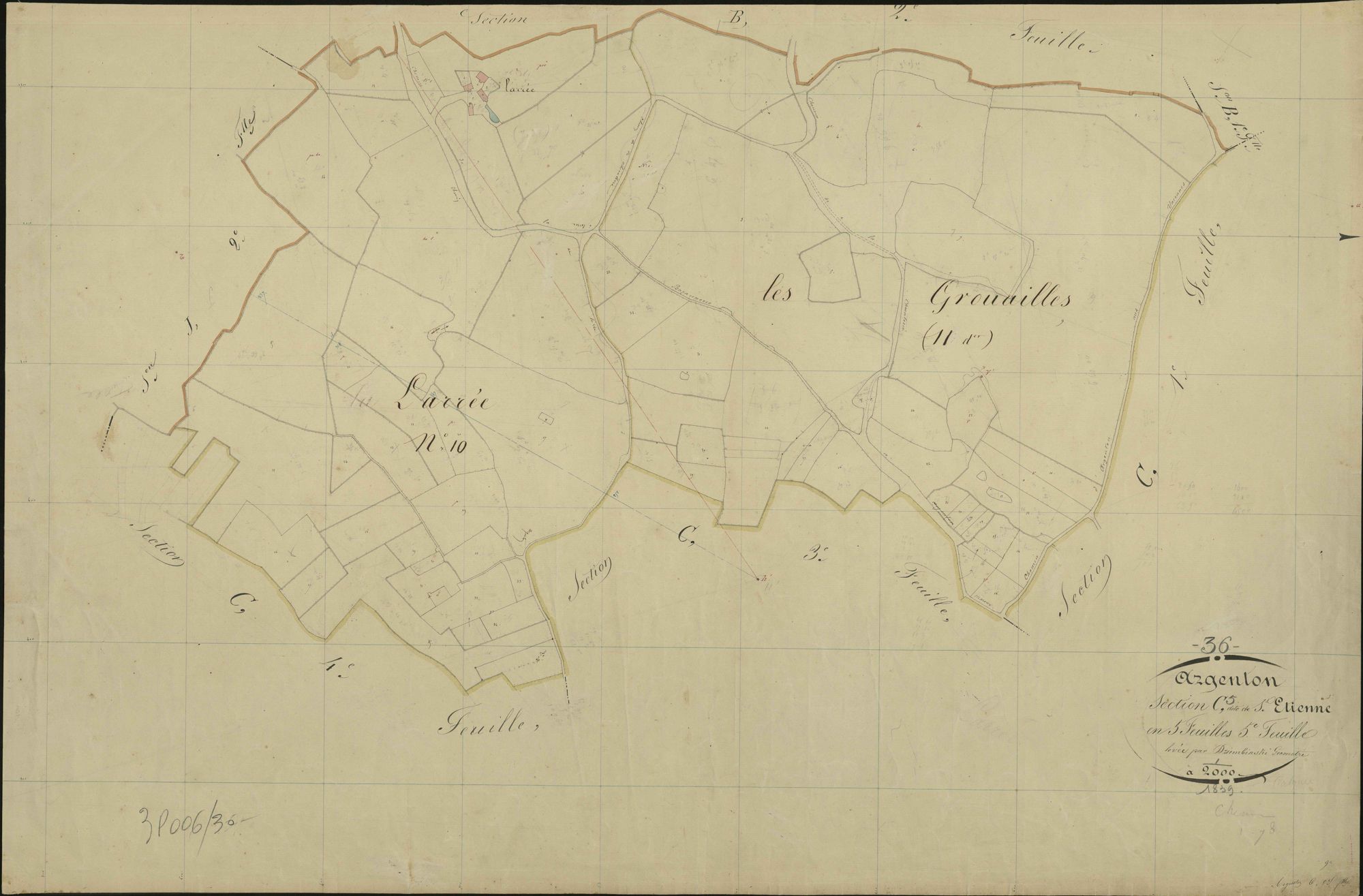 Argenton-sur-Creuse - Section C5, dite de Saint-Etienne.