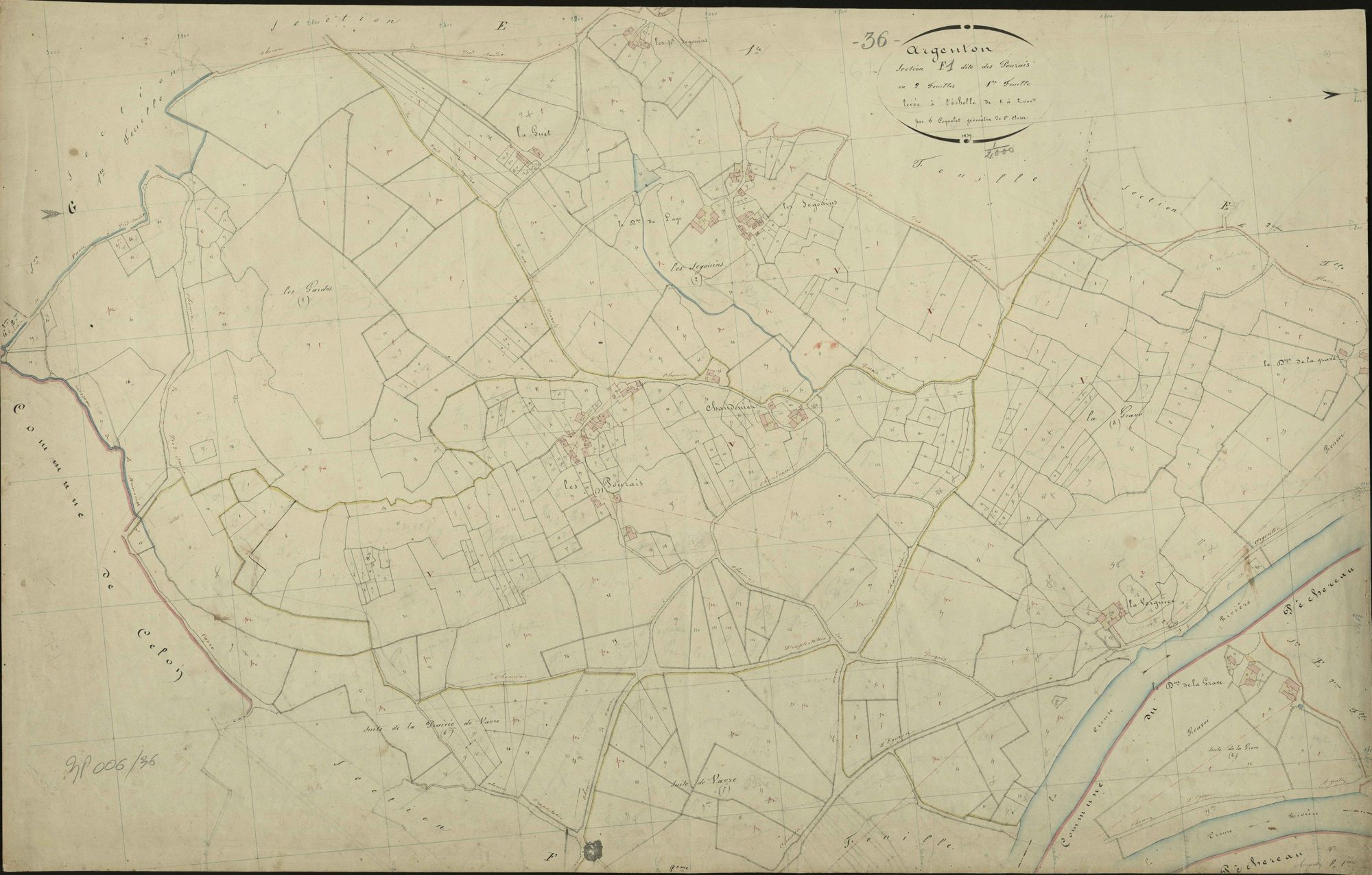 Argenton-sur-Creuse - Section F1, dite des Pouzais.