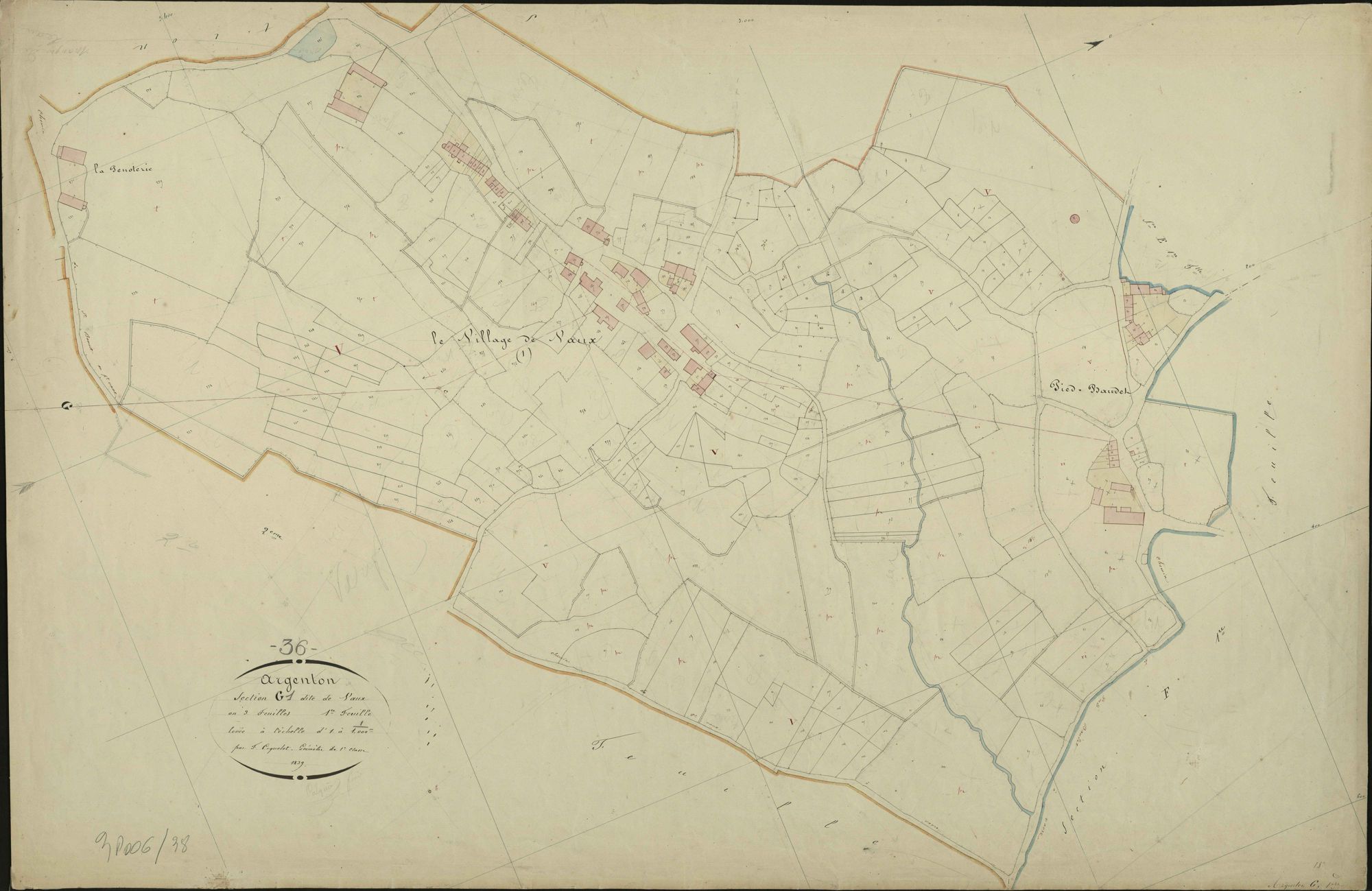 Argenton-sur-Creuse - Section G1, dite de Vaux.