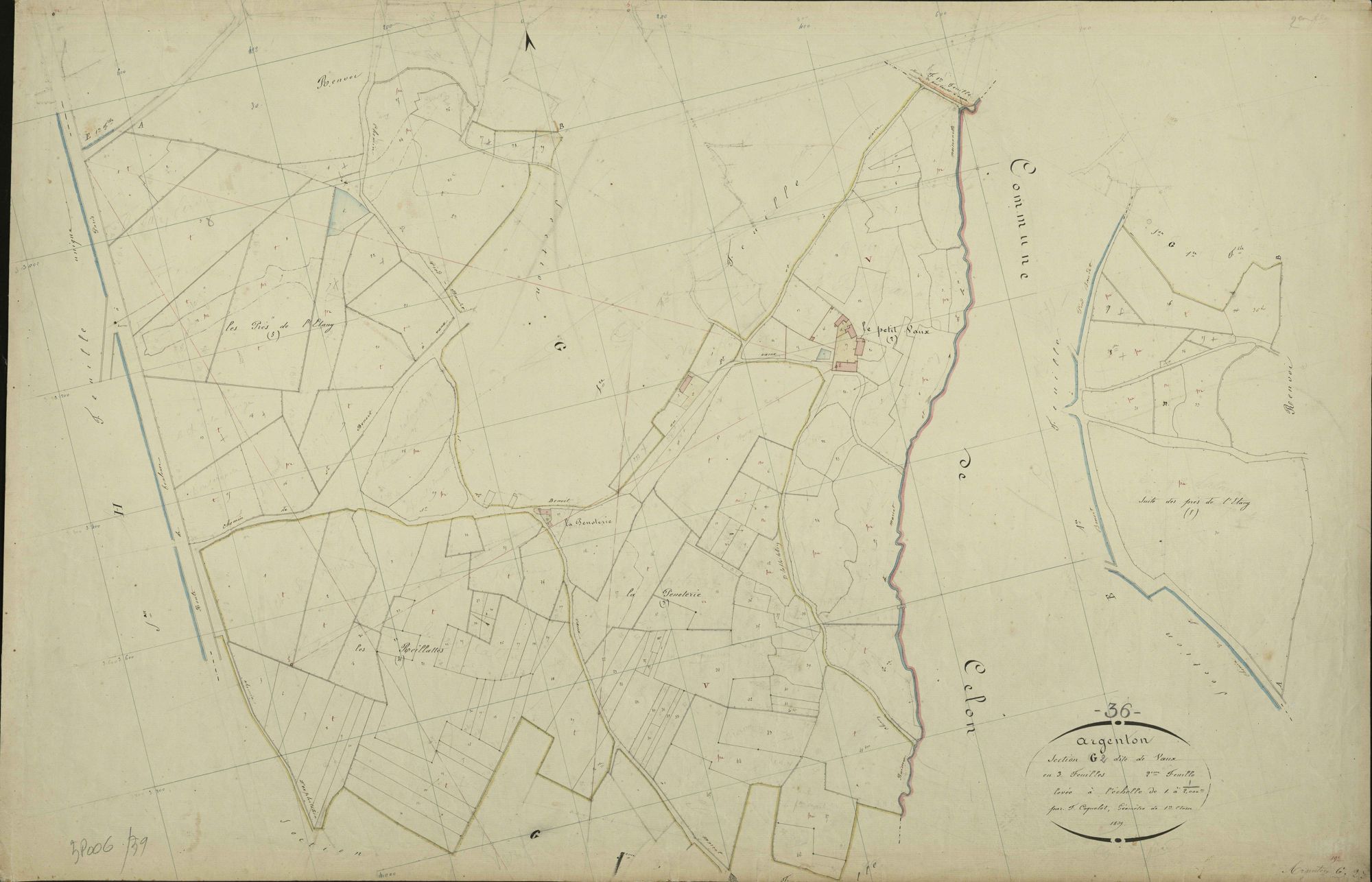 Argenton-sur-Creuse - Section G2, dite de Vaux.