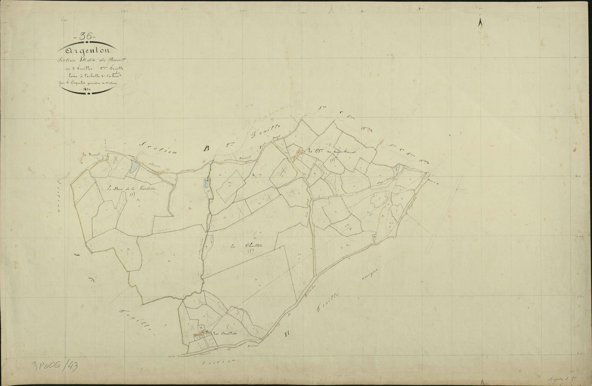 Argenton-sur-Creuse - Section J2, dite Du Breuil.