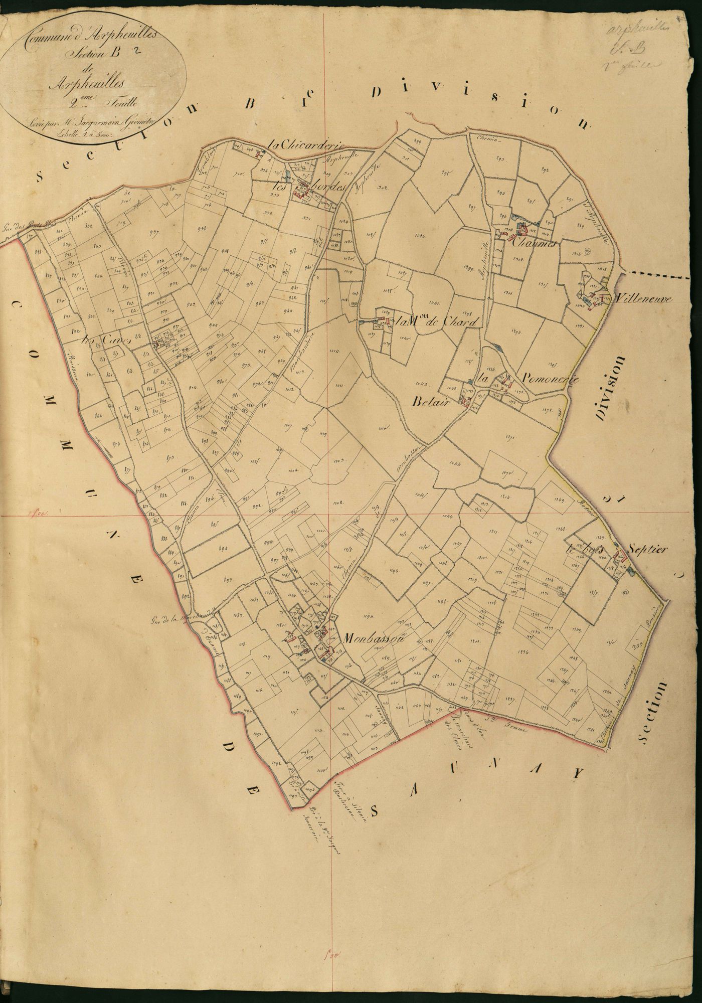 Arpheuilles - Section B2, dite d'Arpheuilles.