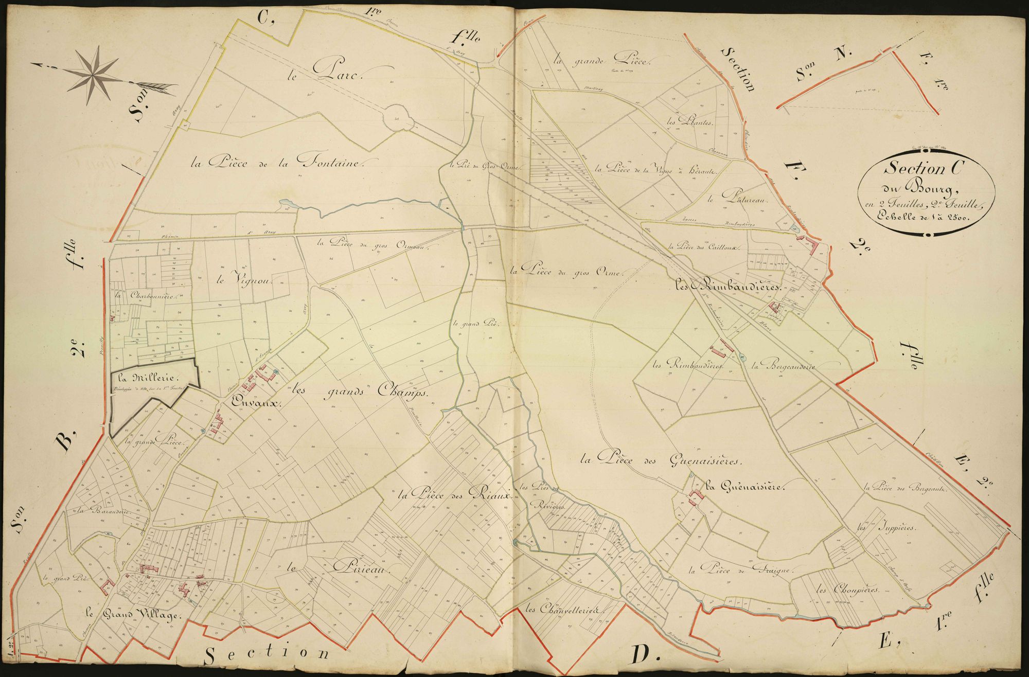 Azay-Le-Ferron - Section C2, dite du Bourg.