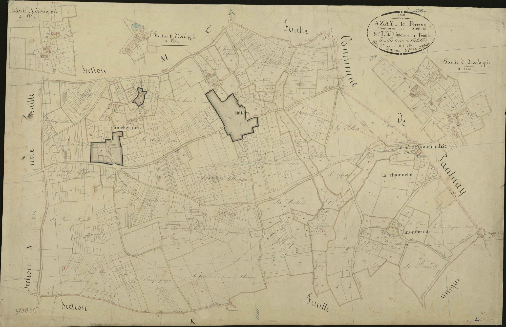 Azay-Le-Ferron - Section L, dite de Liniers.