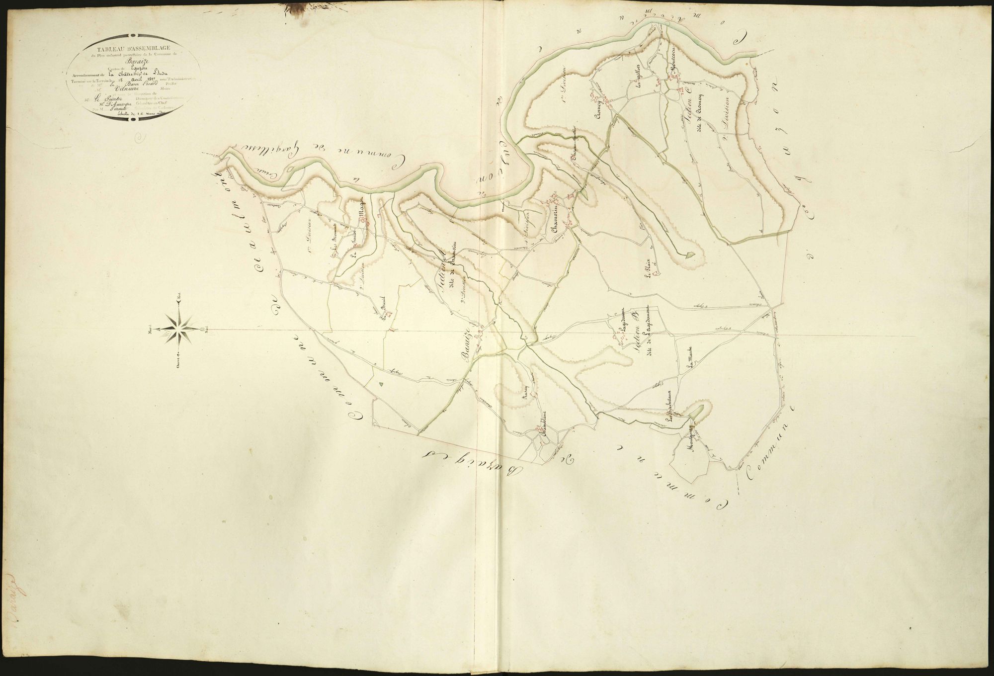 Baraize - Tableau d'assemblage.