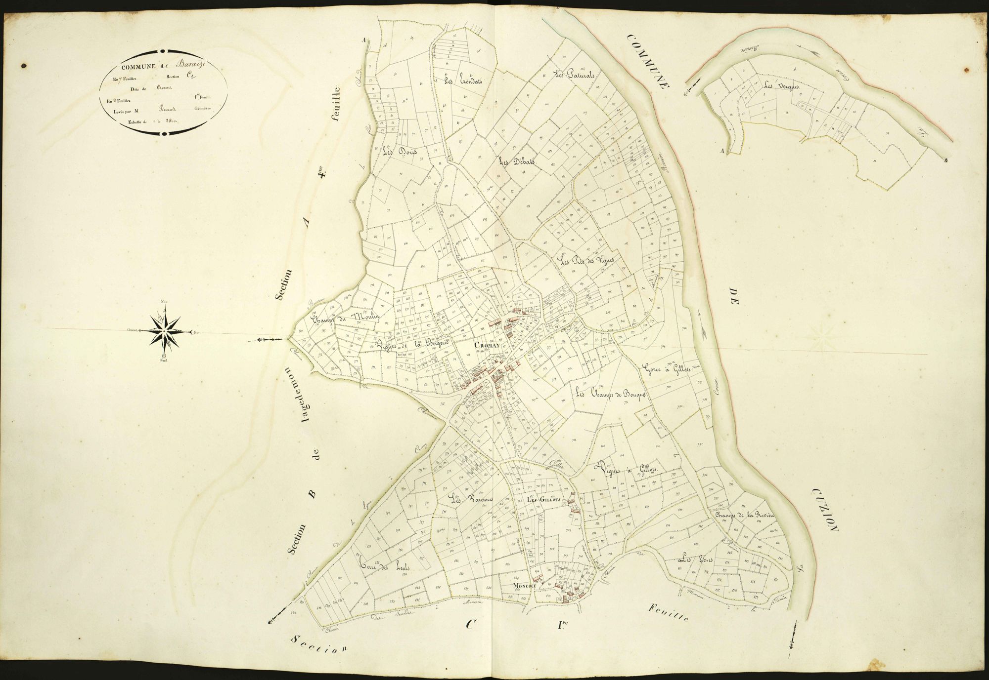 Baraize - Section C1, dite de Cromet.
